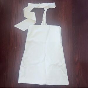 Zara white mini dress.